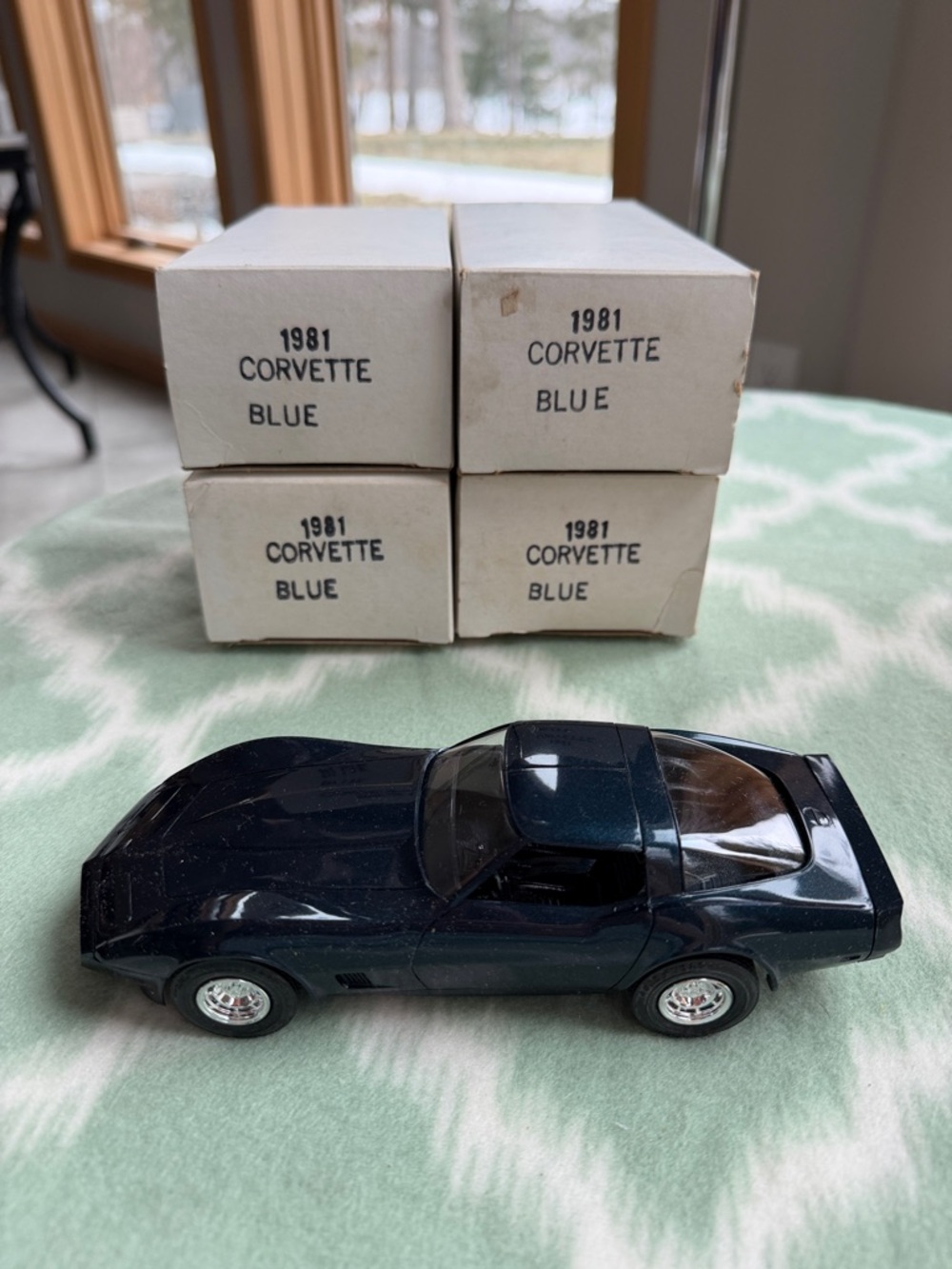 Vintage 1981 Corvette Original GM Promotional Model - Blue NEW in box